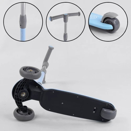 Самокат Best Scooter голубой (D-0885): Максимальная допустимая нагрузка, кг 60