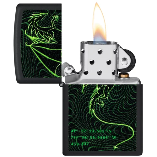 Зажигалка ZIPPO 218 2022PFF Cyberpunk Dragon Design (48497) фото 2