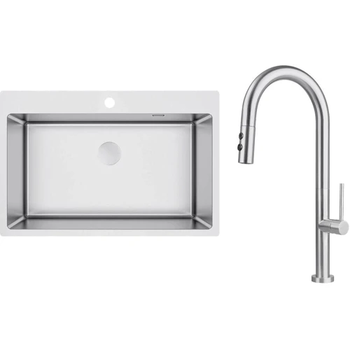 Набір для кухні Deante Olfato ZPO_010C + BQO_F72M (ZPOE010C): Форма прямокутна