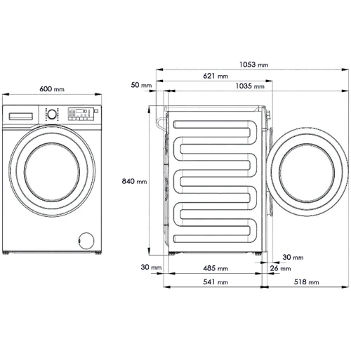 Стиральная машина Beko WTV 8734 XCM: Тип загрузки фронтальная