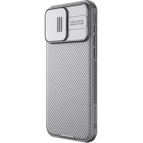 Чехол для iPhone Nillkin CamShield Pro Titanium Gray for iPhone 15 Pro: Материалы Пластик