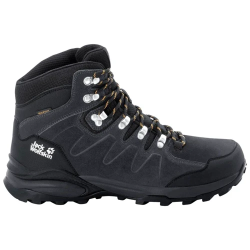 Ботинки Jack Wolfskin Refugio Texapore Mid M 4049841-6357 43 темно-серые натуральная замша зимние