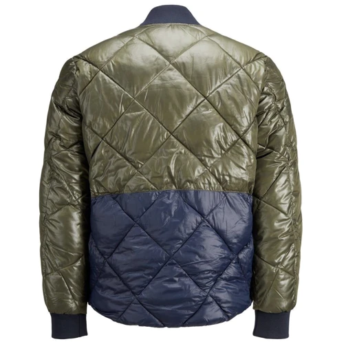 Бомбер Jack & Jones 14661235 52 зеленый демисезон: Подкладка На подкладке