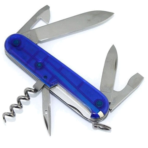 Мультитул Victorinox Spartan 91мм/12предметов/синий-прозрачный (1.3603.T2): Вес, г 67