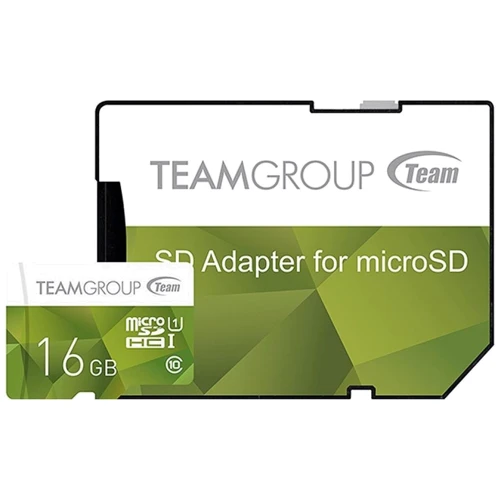 Карта памяти Team 16GB microSDHC Class 10 UHS-I U1 + adapter (TCUSDH16GUHS43)