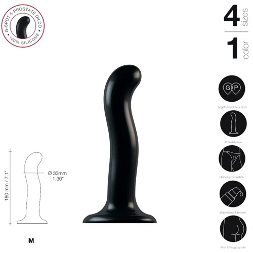Насадка для страпона Strap-On-Me P&G-Spot Dildo, M