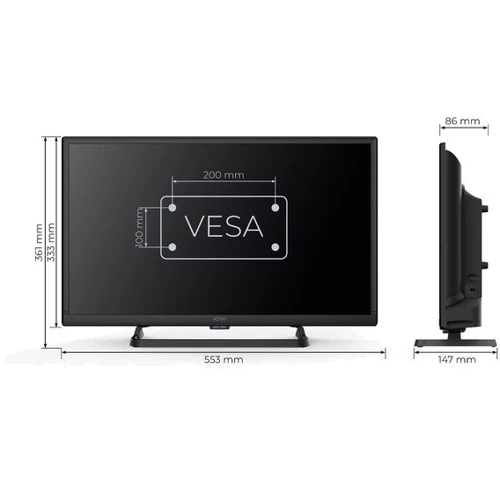 Телевизор Kivi 24'' HD Optima L5 HDR (24H710QB): Оптимальное расстояние до зрителя 180 см