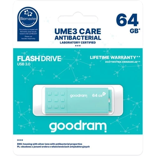 USB-флешка Goodram 64GB UME3 Care Green USB 3.0 (UME3-0640CRR11) фото 7