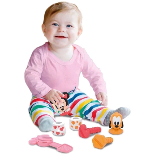 Развивающая игрушка Clementoni Minnie & Pluto Build & Play серия Disney Baby (17842)