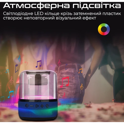 Акустика Promate Glitz-L Blue (glitz-l.blue): Тип настольная