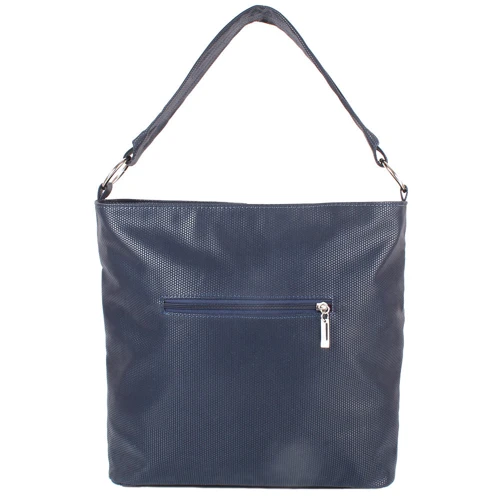 Жіноча сумка-мішок Laskara сіра (LK10203-grey-navy): Матеріал Штучна шкіра