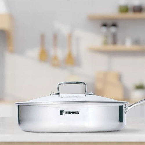 Сотейник с крышкой Bergner Steelblue 28 см (BG-33224-BL)