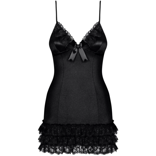 Сексуальный комплект Obsessive Blackbella chemise, S/M
