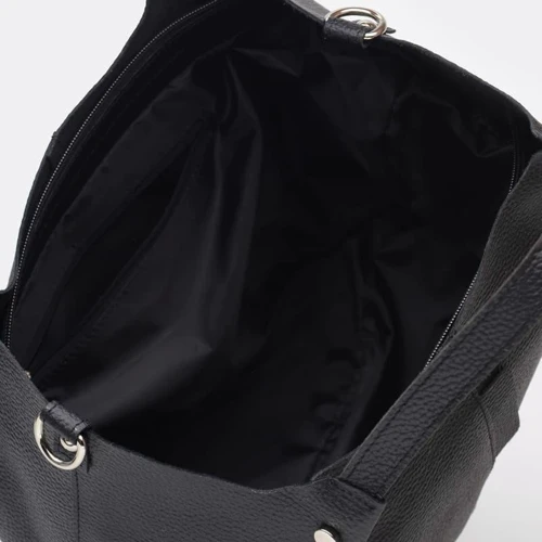 Жіноча сумка тоут Ricco Grande чорна (1l575-black): Фактура матова, Зерниста