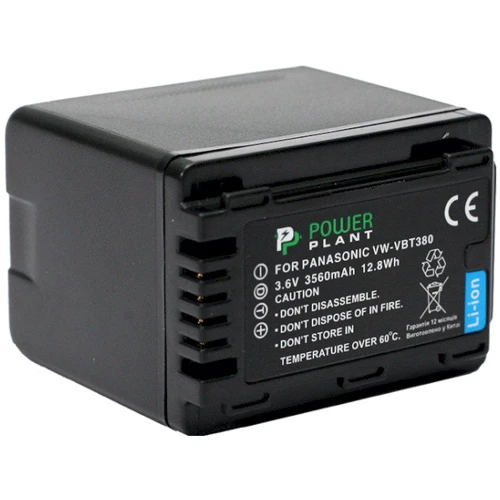 PowerPlant Aккумулятор для Panasonic VW-VBT380 - (DV00DV1411): Емкость 3560