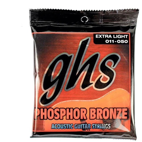 Струна для гитар Набор струн для акустической гитары GHS Strings Phosphor Bronze S315