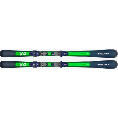 Лыжи HEAD (315273) Shape V4 AMT-PR dbl/ge + крепление (100884) PR 11 GW BR.85[G]dk.bl 2024 170 см