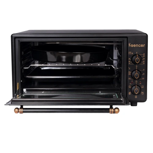 Электродуховка настольная SENCER MF 46E24 Matt Black Rustic фото 6