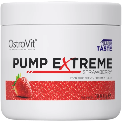 Передтренувальний комплекс OstroVit Pump Extreme 300 g/30 servings/strawberry
