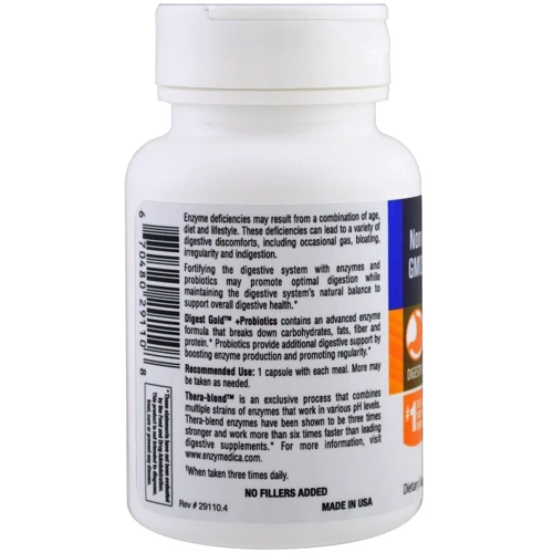 Enzymedica Digest Gold + Probiotics Ферменты и пробиотики 45 капсул: Форма выпуска Капсулы