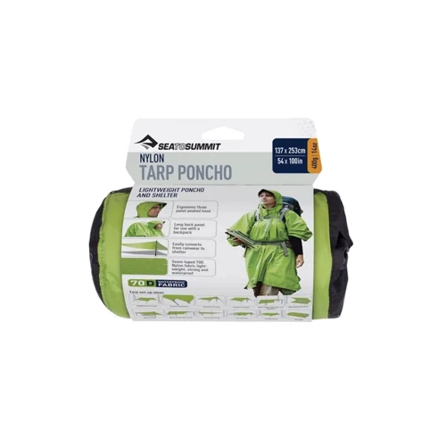 Дождевик-тент Tarp Poncho Green 265 х 145 см от Sea to Summit (STS APONCHOGN) фото 3