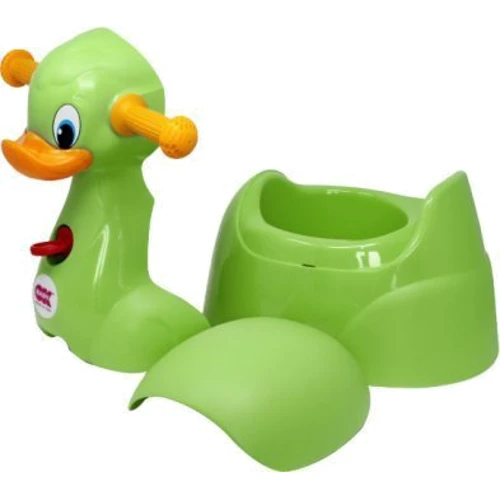 Дитячий музичний горщик Ok Baby Quack із ручками салатовий (37074430): Колір зеленый