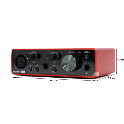 Аудиоинтерфейс Focusrite Scarlett Solo 3rd Gen: Интерфейсы USB
