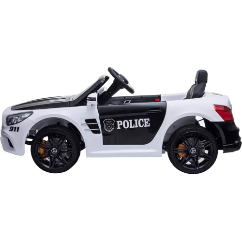 Детский электромобиль Bambi Racer Mercedes Полиция белый (M 4866EBLR-1-2): Материал корпуса пластик
