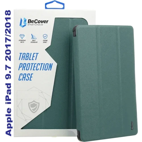 Аксессуар для iPad BeCover Tri Fold Soft TPU Silicone Dark Green for iPad 9.7 2017/2018 (711129)