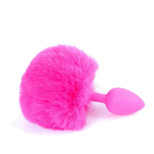 Анальная пробка BOSS Series Exclusivity Silicon Plug Bunny Tail Pink