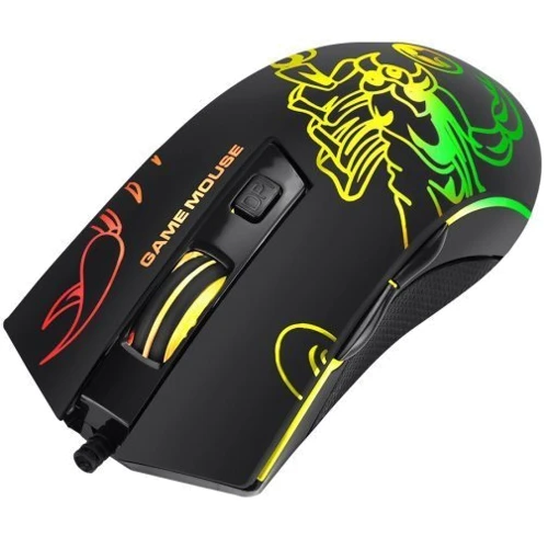 Мышь Marvo M209 7 colors-LED Black: Интерфейс подключения USB