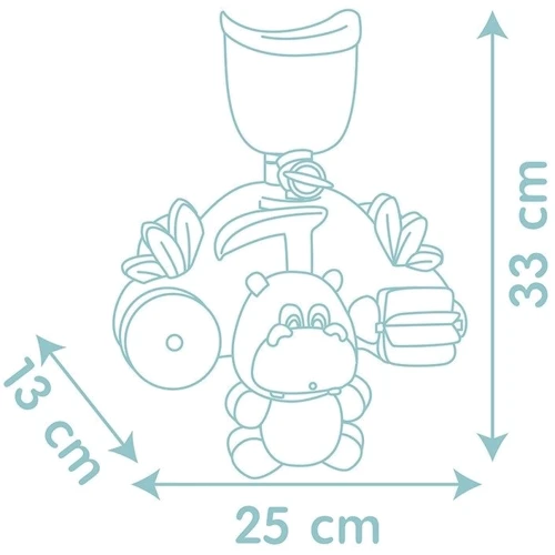 Іграшка для ванної Smoby Little Водяний млин Бегемот (140405)