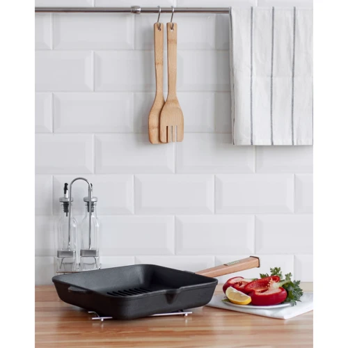 Чавунна сковорода гриль Brizoll Optima 280х280х50 мм (O282850G-P)