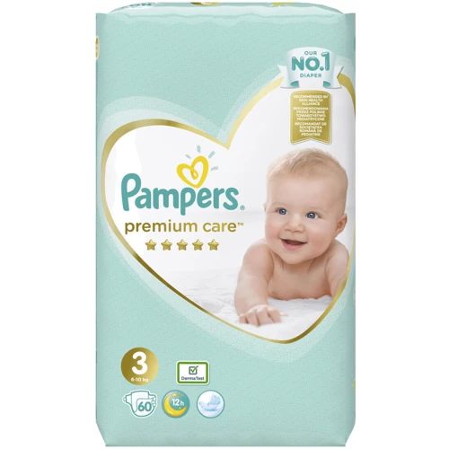 Подгузники Pampers Premium Care Midi Размер 3 (6-10кг), 60 (4015400274780) фото 6