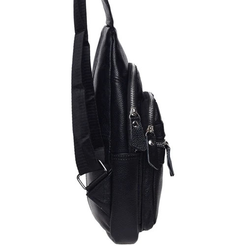 Мужская сумка-слинг Keizer черная (K13035-black): Страна производитель Украина