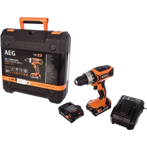 Шуруповерт AEG BSB 18 G3 LI-202C (4935464103): Тип акумулятора Li-Ion