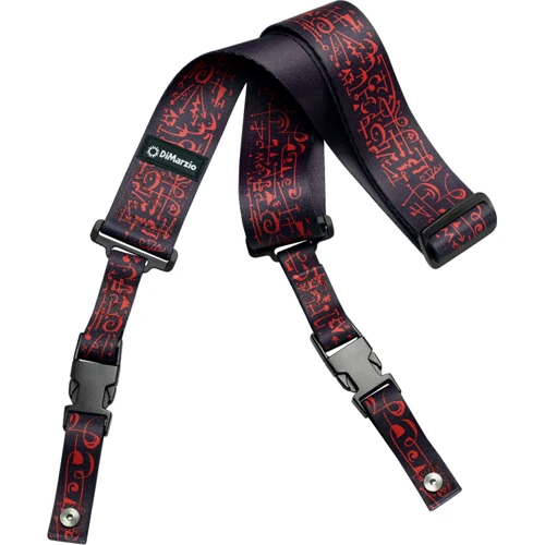 Гітарний ремінь DIMARZIO DD2243 Steve Vai Cliplock Strap - Art (Black)