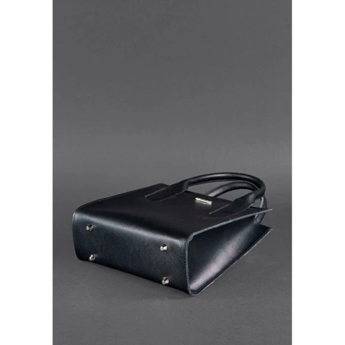 Жіноча сумка тоут BlankNote чорна (BN-BAG-28-bw): Фактура матова, Сап'яну