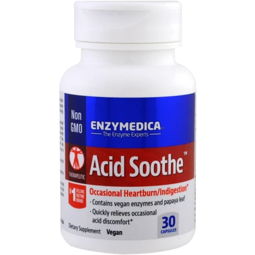 Enzymedica Acid Soothe Энзимы 30 Капсул