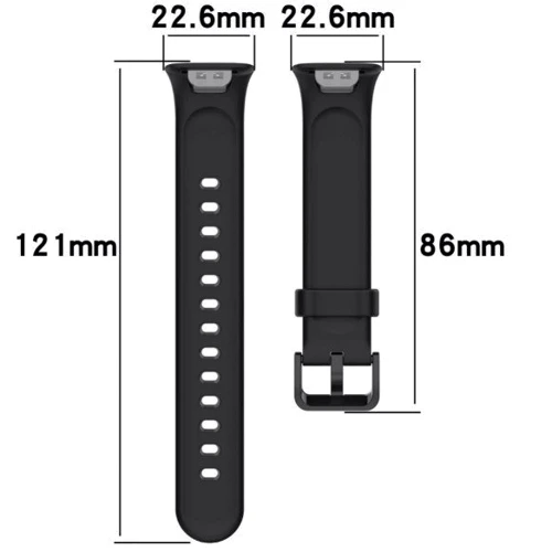 Ремінець BeCover Silicon Black (708592) for Xiaomi Mi Smart Band 7 Pro