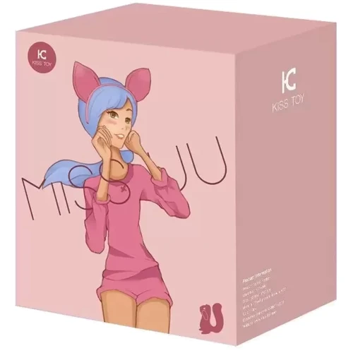 Вакуумный стимулятор с вибрацией KisToy Miss UU Pink, игрушка 2-в-1
