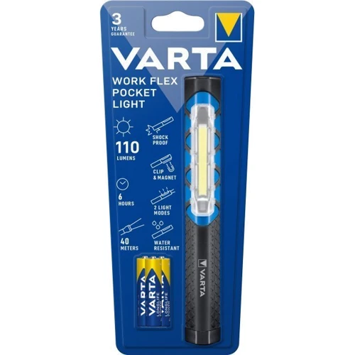 Ліхтар туристичний Varta Work Flex Pocket Light 17647101421: Кількість режимів 2