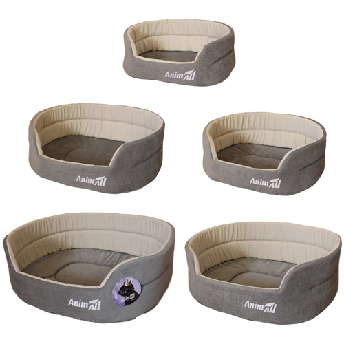 Набор лежаков AnimAll Alice Velvet Grey-Vanil АТ 1048 (9044-1702A/E)