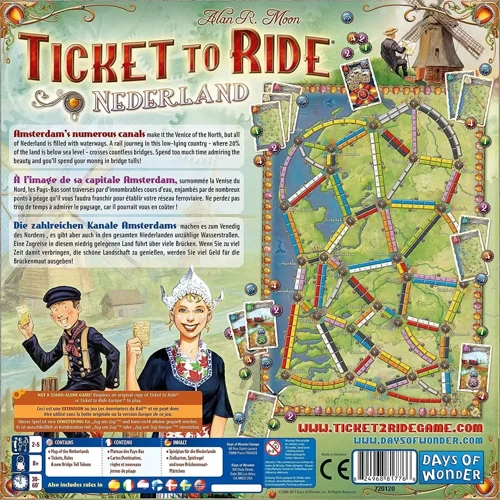 Настольная игра Days of Wonder Ticket to Ride - Map Collection 4: Nederland - EN НА АНГЛИЙСКОМ ЯЗЫКЕ: Тип Детские