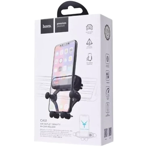 Держатель Hoco Car Holder Air Vent CA51 Black фото 6