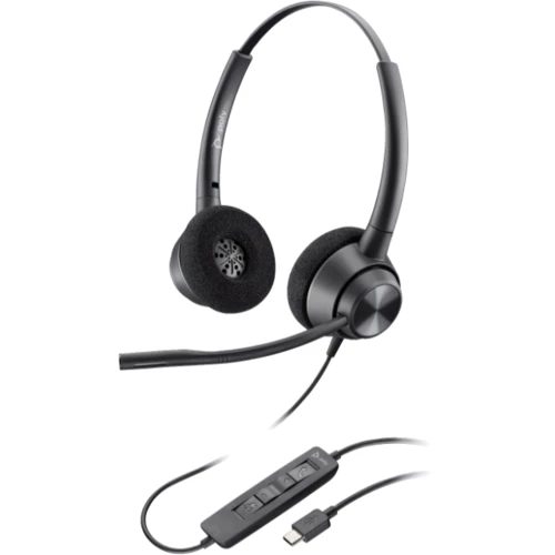 Наушники Poly EncorePro 320 Black (767G0AA): Тип конструкции накладные