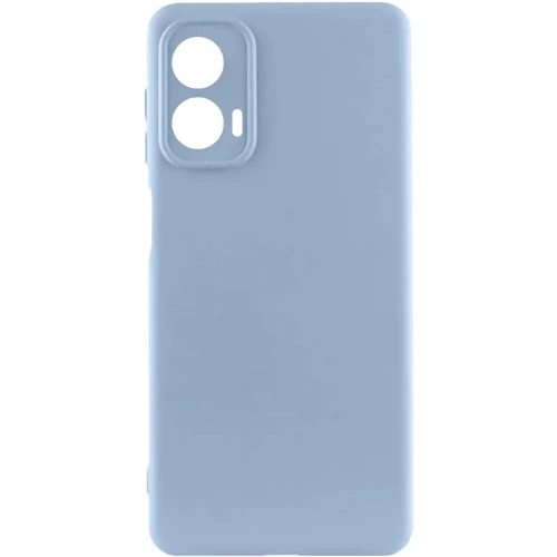 Чехол для телефонов TPU Case Getman Liquid Silk Full Camera Lilac Blue for Motorola G24