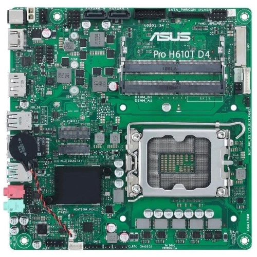 ASUS Pro H610T D4-CSM: Разъемы на плате USB 3.2 Gen 1, USB 2.0, M.2