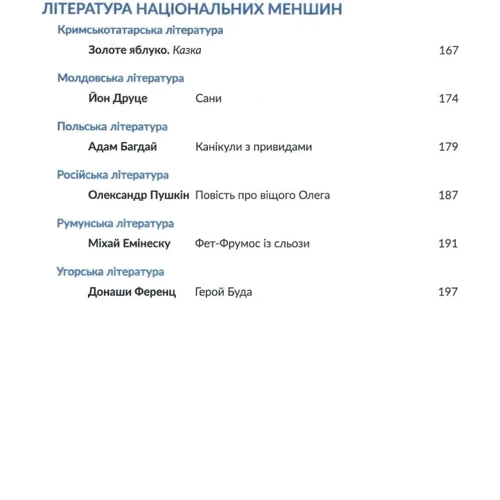 Антологія. Пригоди й подорожі в шкільному курсі літератури для 7 класу: Количество страниц 208