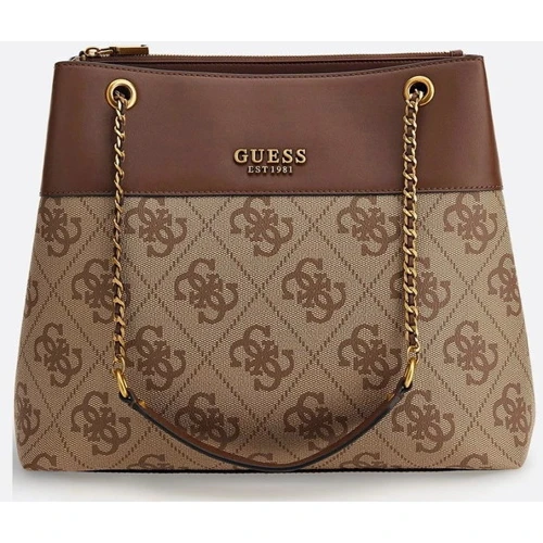 Сумка жіноча GUESS BERTA ELITE SOCIETY CARRYALL LGW коричнева (HWBB8688230-LGW)